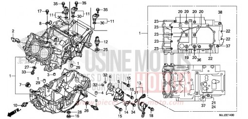 KURBELGEHAEUSE NC750SE de 2014